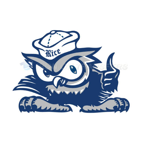 Rice Owls Iron-on Stickers (Heat Transfers)NO.5991